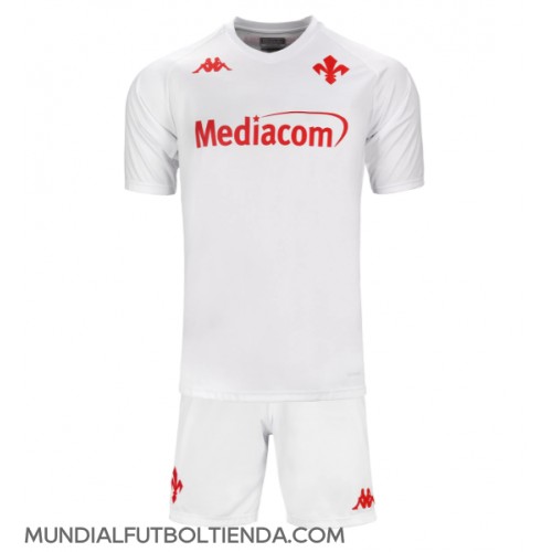 Camiseta Fiorentina Segunda Equipación Replica 2024-25 para niños mangas cortas (+ Pantalones cortos)